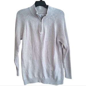 Alpine Design Men's Light Gray Zip-Up Sweater